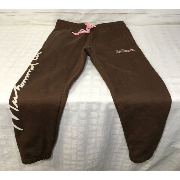 EXC! Shoe Palace MUHAMMAD ALI Men's MEDIUM Brown Pink SweatpantsBoxer Joggers